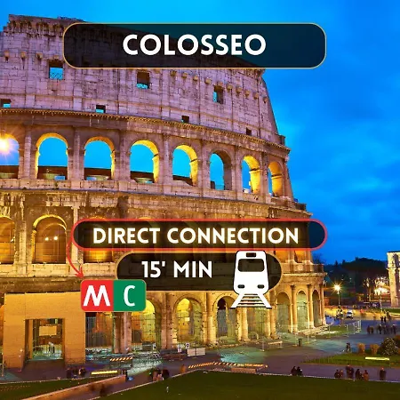Colosseo A 15 Min - Attico Con Terrazza Apartman *